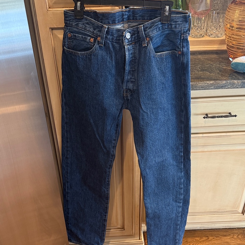 Levi's Dark Blue Straight Jeans for Men
